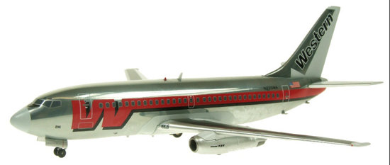Lietadlo Boeing B737-200 WESTERN AIRLINES POLISHED